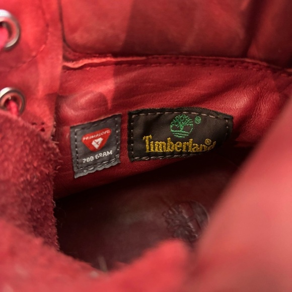 TIMBERLAND Sz 8 Limited Edition Leather 6” Shaft Lace Up Rubber Sole Boots - Picture 8 of 11